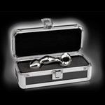 Анальный стимулятор METAL WORX в металлическом кейсе - 10,8 см. - фото 202676