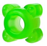 Набор из 6 зелёненьких эрекционных колец Toyfa Basic 888200-10 - фото 707989