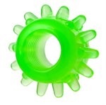Набор из 6 зелёненьких эрекционных колец Toyfa Basic 888200-10 - фото 707990