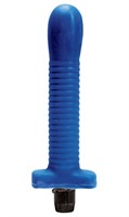 Синий многоскоростной силиконовый вибратор - 18 см. Dream Toys 20138 - фото 696724