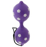 Фиолетовые вагинальные шарики DUO BALLS - фото 181043