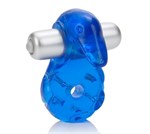Синее эрекционное кольцо с утенком Micro Vibe Arouser Power Duckie - фото 103882