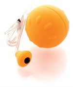 Оранжевый виброшарик с выносным пультом-кнопкой - фото 184578