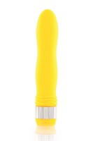 Желтый водонепроницаемый вибратор - 21,5 см. - фото 183976