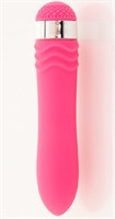 Розовый водонепроницаемый вибратор - 14 см. - фото 237331