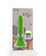 Зеленый водонепроницаемый вибратор на присоске со сменной панелью управления 19 см. - фото 203348 Зеленый водонепроницаемый вибратор на присоске со сменной панелью управления 19 см. - фото 203348