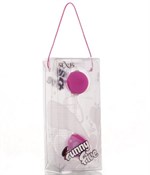Фиолетовые вагинальные шарики на прозрачной сцепке - фото 131310