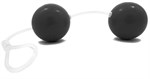 Черные вагинальные шарики из силикона - 4,5 см. - фото 237364