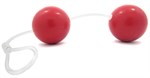 Красные вагинальные шарики из силикона, 4,5 см. - фото 237365