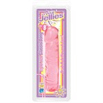 Розовый прозрачный гелевый фаллоимитатор Сristal Jellies - 20 см. Doc Johnson 0285-01-CD - фото 695483