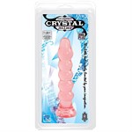 Анальная елочка из розового геля Crystal Jellies Anal Plug Bumps - 15,2 см. - фото 131782