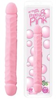 Розовый двухсторонний фаллос PINK   PRETTY - 29 см. - фото 238463