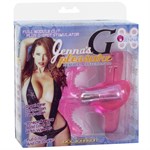 Розовый стимулятор на ремешках JENNA G-PLEASURE - фото 238568