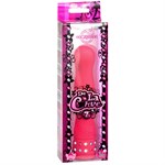 Розовый водонепроницаемый вибратор с кристаллами DE LA CURVE - фото 238573