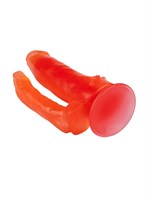 Фаллоимитатор гелевый для анально-вагинальной стимуляции - 17 см. Джага-Джага 311-11 BX DD - фото 695536