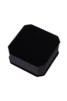 Маленькая серебристая анальная втулка с чёрным кристаллом - 6 см. - фото 279381