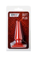 Красная анальная втулка Black Red - 10 см. ToyFa 901303-9 - фото 697560