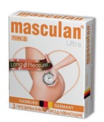 Презервативы Masculan Long Pleasure с продлевающим эффектом - 3 шт. - фото 32463
