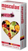 Презервативы Masculan Tutti-Frutti с фруктовым ароматом - 10 шт. - фото 32464