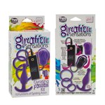 НАБОР: Вибромассажер - стимулятор клитора(10 функций), 3 Эрекционных кольца различного диаметра, анальная пробка. - фото 239606