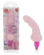 Розовый нежный вибромассажер Pure Bendies - фото 239619