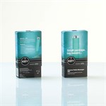 Голубой минивибромассажер с ребристой поверхностью Charms Silk Blue - фото 207729