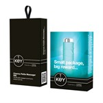 Голубой минивибромассажер с ребристой поверхностью Charms Silk Blue - фото 207731