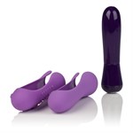 Сиреневый вибратор с двумя сменными насадками Io Lavender - 10,75 см. - фото 207774 Сиреневый вибратор с двумя сменными насадками Io Lavender - 10,75 см. - фото 207774