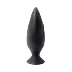 Черная большая анальная пробка Mojo Spades Large Butt Plug - 12 см. Seven Creations F0024B1MPGAC - фото 697586