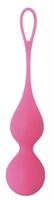 Матовые розовые вагинальные шарики Кегеля Layla Peonia - фото 132241