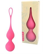 Матовые розовые вагинальные шарики Кегеля Layla Peonia - фото 69881