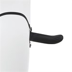Черный полый страпон с вибрацией Mojo Ghia - 16 см. - фото 1386033