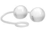Стеклянные вагинальные шарики Climax Kegels Ben Wa Balls with Silicone Strap Topco Sales 1003057 - фото 697667
