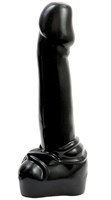 Черный гигантский фаллоимитатор XL - 38,1 см. - фото 239672