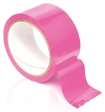 Розовая самоклеющаяся лента для связывания Pleasure Tape - 10,6 м. - фото 180209