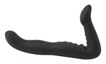 Черный безремневой страпон 8  Strapless Strap-On - 20,3 см. - фото 132436