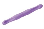 Сиреневый двухголовый вибростимулятор Double Dildo - 33 см. - фото 239704