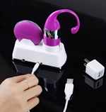 Сиреневое виброяйцо с USB-зарядным устройством - фото 239909 Сиреневое виброяйцо с USB-зарядным устройством - фото 239909