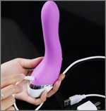 Фиолетовый вибромассажер Mysterious - 13 см. - фото 239929