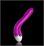 Фиолетовый вибромассажер Mysterious - 13 см. - фото 239930