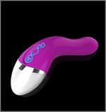 Фиолетовый вибромассажер Mysterious - 13 см. - фото 239928