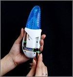 Голубой вибромассажер Волшебный язычок с вибро-яйцом - 16 см. - фото 239940 Голубой вибромассажер Волшебный язычок с вибро-яйцом - 16 см. - фото 239940