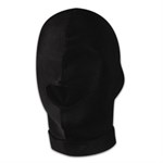 Черная эластичная маска на голову с прорезью для рта - фото 207502