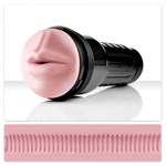 Мастурбатор-ротик Fleshlight - Pink Mouth Super Ribbed - фото 208531