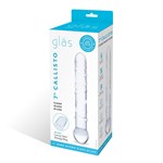 Стеклянная прозрачная палочка-фаллос Callisto Clear Glass Dildo - 18 см. 11558 - фото 73233