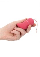 Розовое виброяйцо Vibrating G-spot Egg medium с пультом ДУ - фото 96966