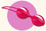 Красные вагинальные шарики Smartballs Duo - фото 208147