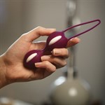 Фиолетовые вагинальные шарики Smartballs Duo - фото 200084 Фиолетовые вагинальные шарики Smartballs Duo - фото 200084