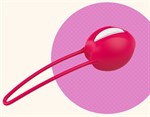 Красный вагинальный шарик Smartballs Uno - фото 133233
