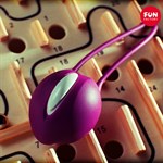 Фиолетовый вагинальный шарик Smartballs Uno - фото 133236
